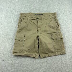 Duluth Trading Co. Flex Fire Hose Cargo Shorts Beige Khaki Size 42 Outdoor